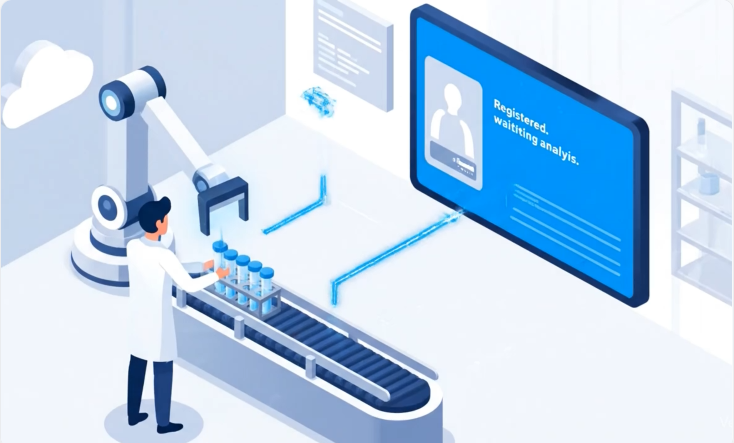 Wizualizacja panelu integracji z aparaturą medyczną w LabCARE