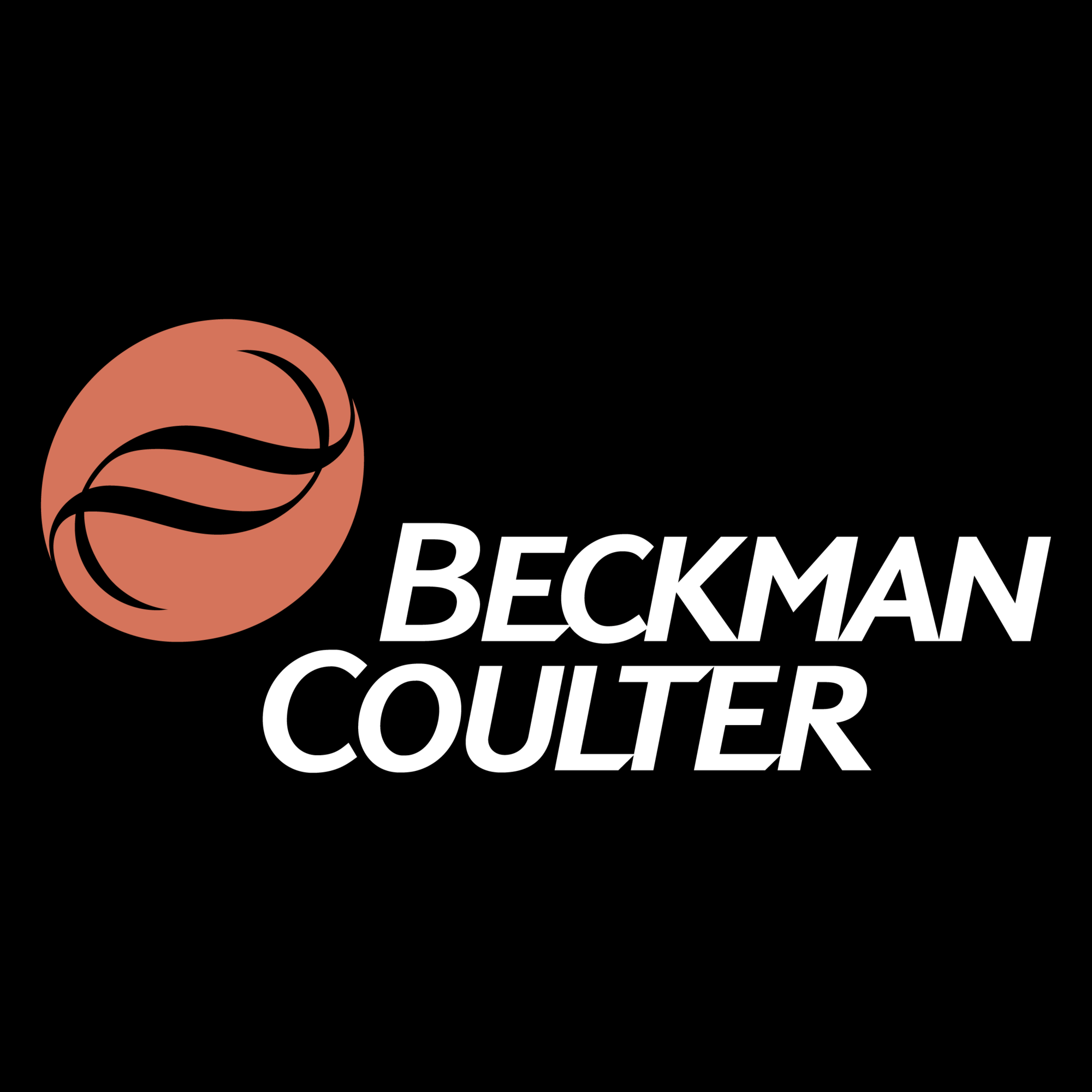 Logo firmy Beckman Coulter, producenta aparatury zintegrowanej z LabCARE